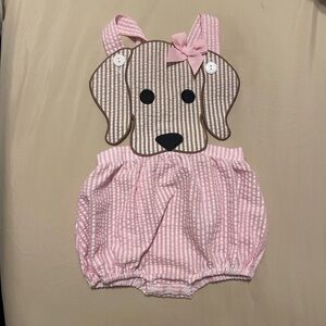 2T busy bee smocks puppy bubble